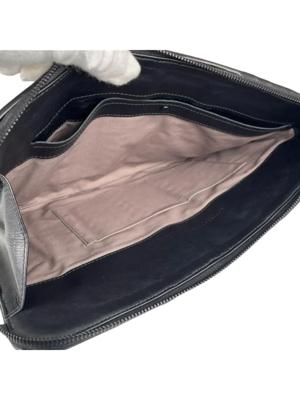 Bottega Veneta Intrecciato Clutch Leather Black